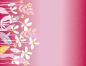 Preview: Baumwoll Jersey Bordürendruck Rosa/Pink mit Blüten von Blaubeerstern